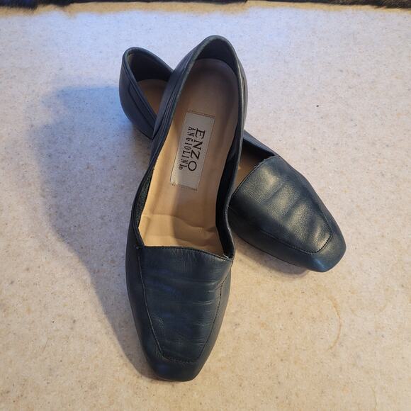 Vntg Y2K Enzo Angiolini Leather Loafers 7.5 Vero Cuoio Sole Old Money Quietlux - Picture 6 of 10
